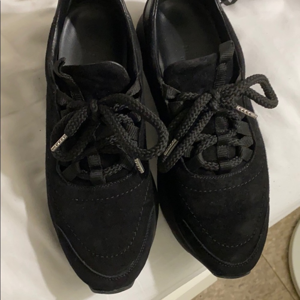 Hermes Miles Sneakers Black Suede